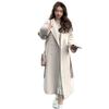 Women's 2025 Autumn/Winter Korean Double-sided Plush Wool Coat - Loose, Mid-length, Hepburn Style