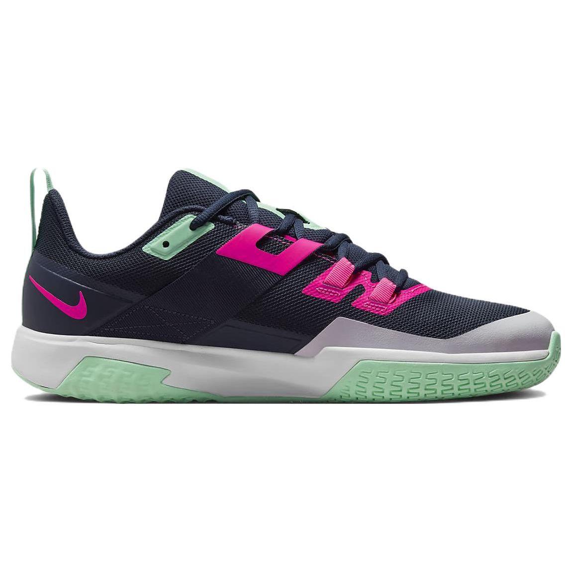 Кроссовки унисекс NikeCourt Vapor Lite Obsidian Hyper Pink Blue Green-Glow White — фото 2
