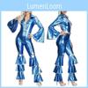 M-xl Vintage 70s Disco Performance Costume For Arab Cosplay Women's Stage Outfit Characters)