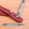 11 Pieces Leather Puch Tool Set Leather Craft Tool with Base Leather Punch Snap Kits Leather Craft Punch Hole Tool Kits