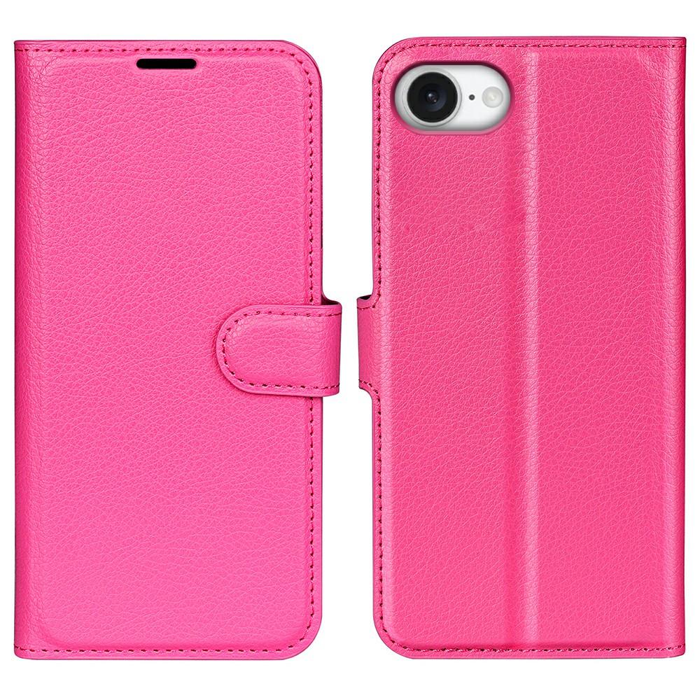For iPhone 16e Case Litchi Texture Shockproof Leather Wallet Phone Cover