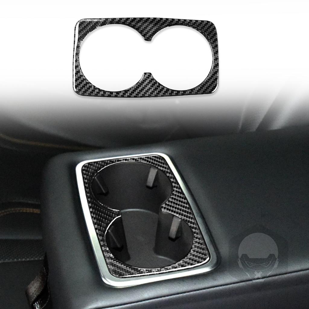 For Ford Mustang Mach E  2022 Car Accessories Auto Interior Rear Cup Holder Panel Trim Sticker Modification Decoration
