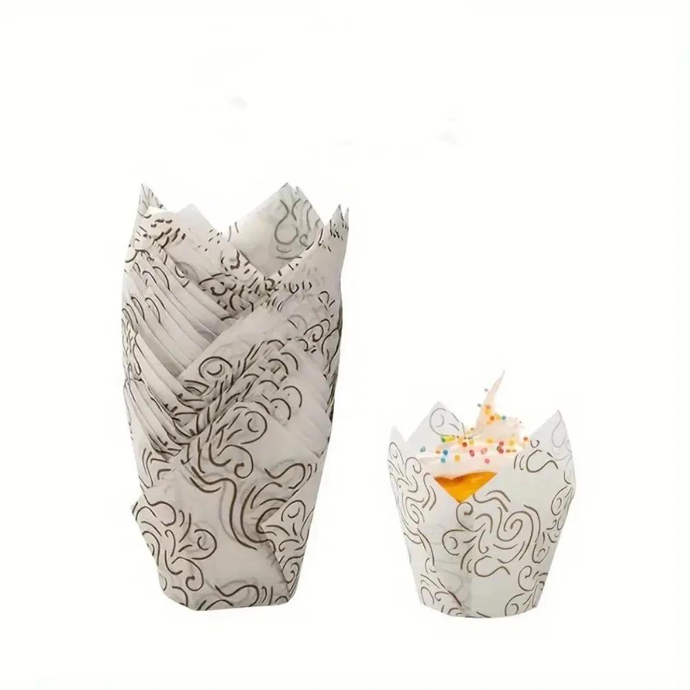 New DIY Cake Muffin Cups Bakeware Pastry Tools Tulip Baking Cup Cupcake Liners Party Supplies