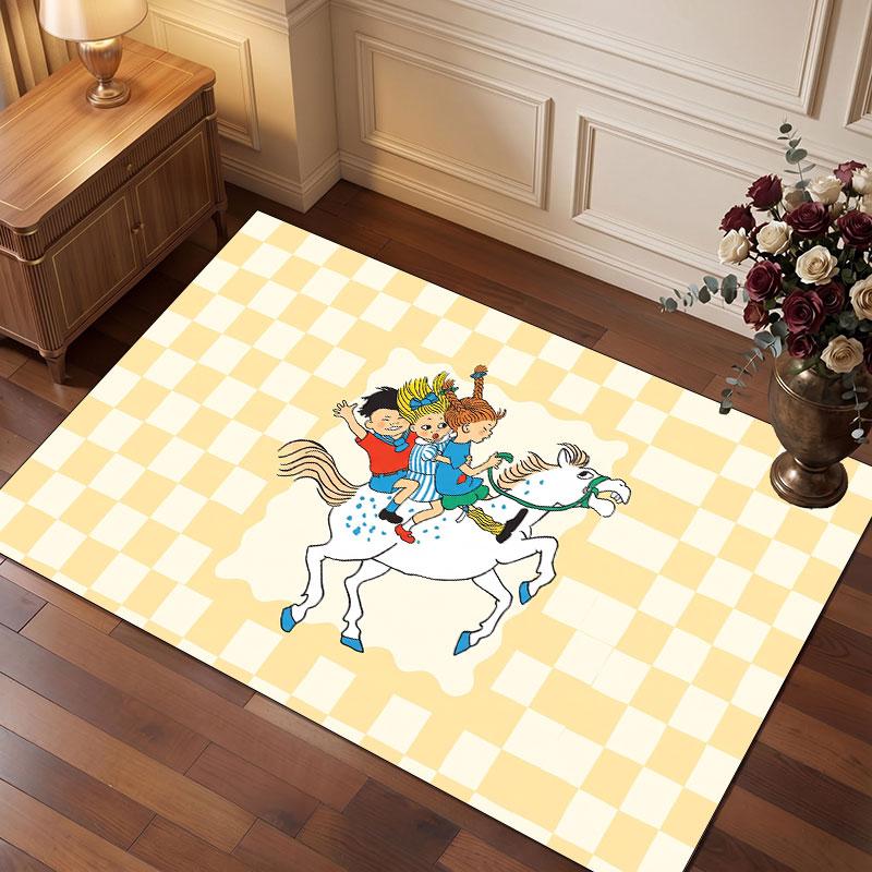 Pippi Longstocking Rug Soft Thick Non Slip Floor Carpet for Bedroom Living Room Home Decor