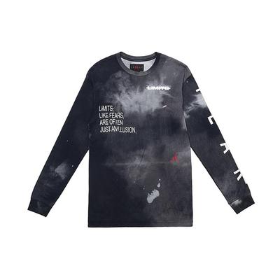 Air Langarm Fearless T-Shirt Tie-Dye Herren Oberteile Schwarz CT6196-101