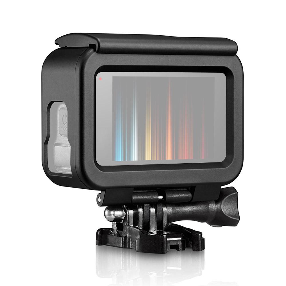 Plastic Action Camera Cage Protective Housing Case with Base Adapter Lens Cover Replacement for GoPro Hero 9 10