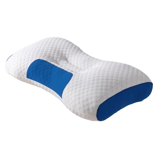 

Подушка быстрого восстановления Подушка для шеи Полиэфирный наполнитель Трехмерная Стираемая Подушка для облегчения боли синий