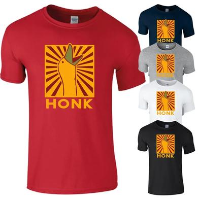 Beautiful Honk Goose Funny T Shirt Funny Gift Tee Vintage T-shirt Oversized Gift Top Men Women Unisex