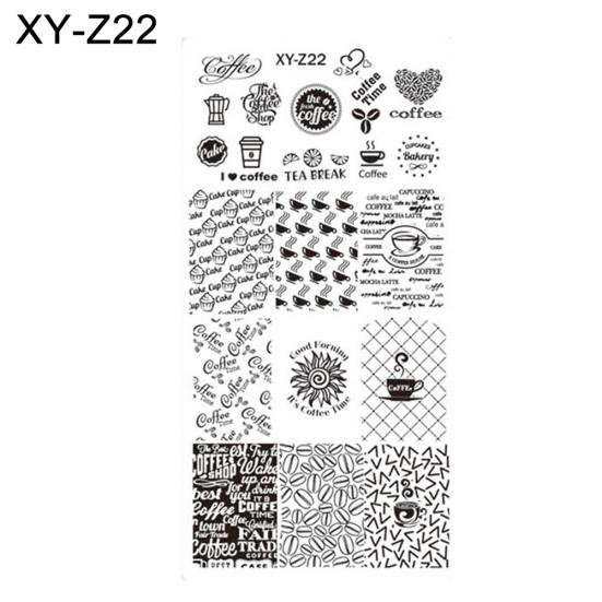 DIY vánoční styl nail art razítko šablona šablony razítka na manikúru