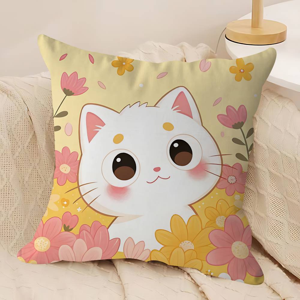 

Cat Plant Modern Pillow Anime Pillow Sofa Bed Head Pillow Cover Cushion Cover 45x45 Cm Fashion 12x12Inch