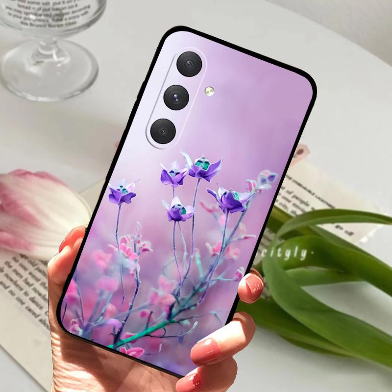 For Samsung A54 5G Case Protective Cartoon Black Soft TPU Silicone Phone Case For Samsung Galaxy A54 Cover Fundas Bumper Bag