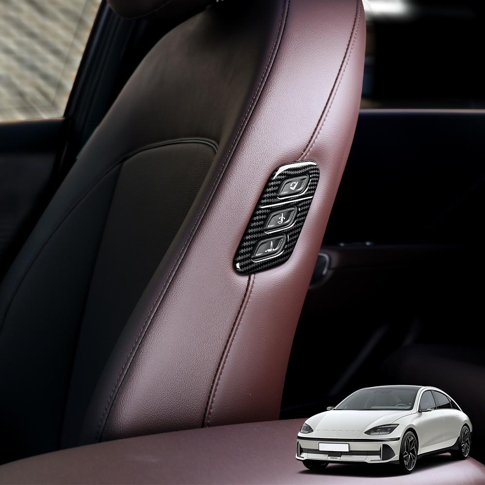 For Hyundai IONIQ 5/ IONIQ 6/Kona/Sonata DN8/Palisade Car Seat Adjustment Cover Trim Automobile Interior Accessories LHD