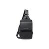 Mk Hudson Bronze Hardware Coated Canvas Shoulder Chest Bag Regular Men Bags Black 33S4LHUY1B-BLACK