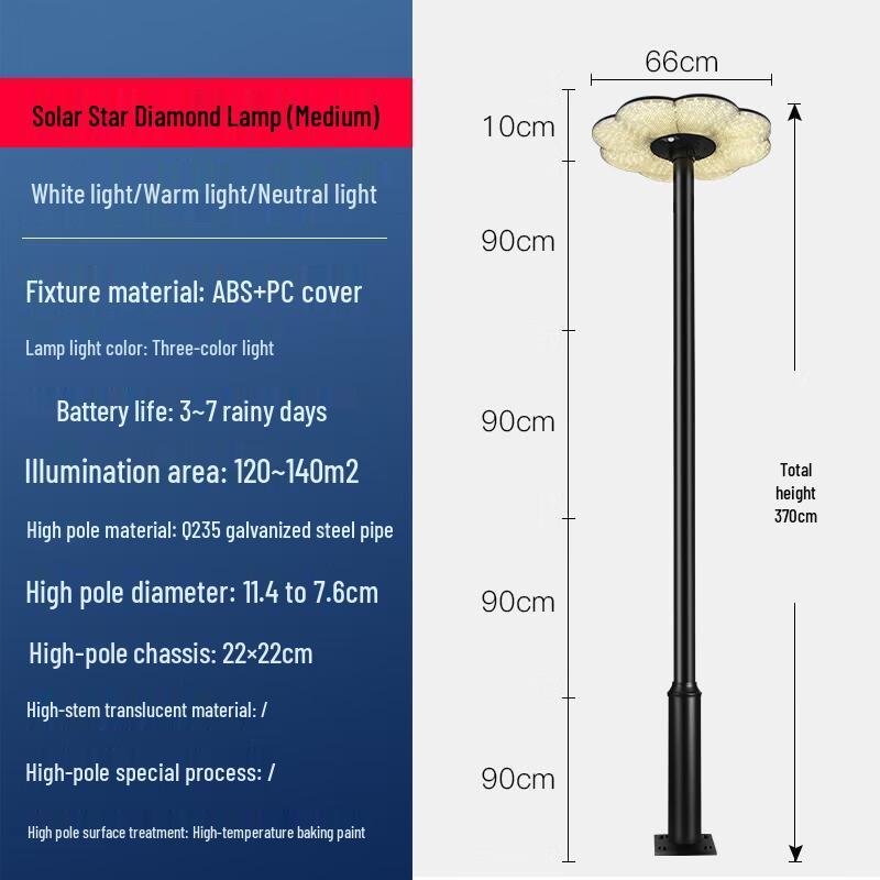 Xin Shan Integrated Solar High Pole Street & Landscape Light