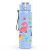 1PC Dinosaur Cactus Seamless Pattern 750ml Color Plastic Sports Water Bottle Leakproof Flip Straw Lid Suitable for Sports Office Home Use