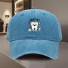 Dentist Cartoon Tooth Casual Baseball Cap Cotton Adjustable Outdoor Sports Hat Unisex