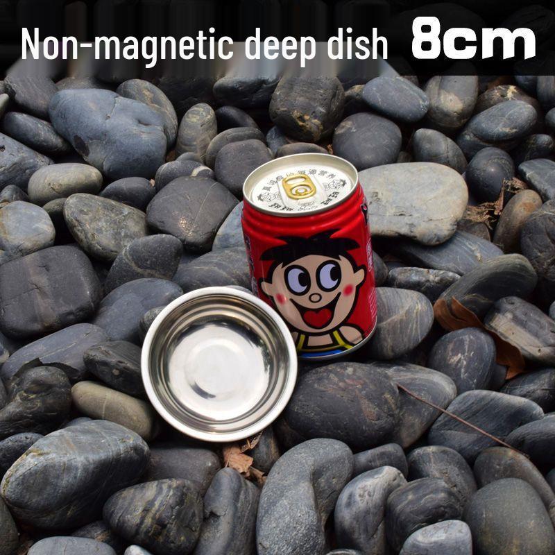 Stainless Steel Round Dinner Plate Tray - Versatile for Tableware, BBQ, Deep & Flat Dishes