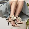 Fashion Summer New Women's Open-toed SandalsFad Butterfly Orchid Flower Flip Flops Lady Outdoor Casual Thin Heel Sandals Sandalias Mujer