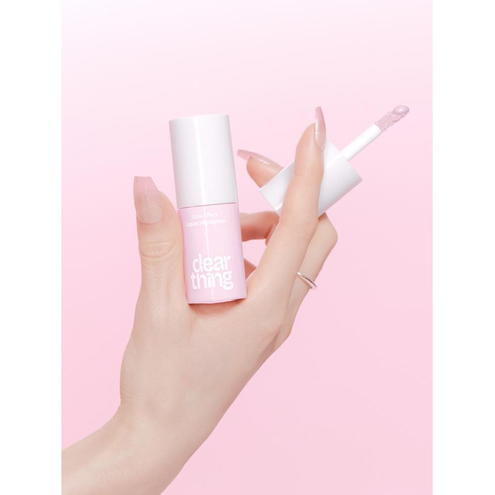 [1 9 Piątek Otwarty] [02 Różowy Blask] Milk Touch Dearthing Rozświetlacz w Płynie Efekt Glow