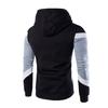 Men Hoodie Contrast Color Drawstring Autumn Winter Loose Patchwork Sweatshirt Male Clothes