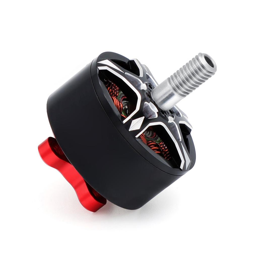 S2207 Brushless Motor for Racing Drones   12N14P High Speed Outrunner with 4mm M5 Steel Shaft, NMB Bearings, 20AWG