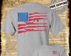 American Gun Flag T-Shirt 2nd Amendment Rifles USA 4th of July Military
