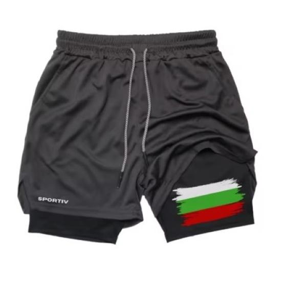Bulgaria Flag Camouflage Muay Thai Kick Boxing Shorts Men Women Unisex Sportswear Double Layer Breathable Quick Dry Training Sport Gym Fitness Workout