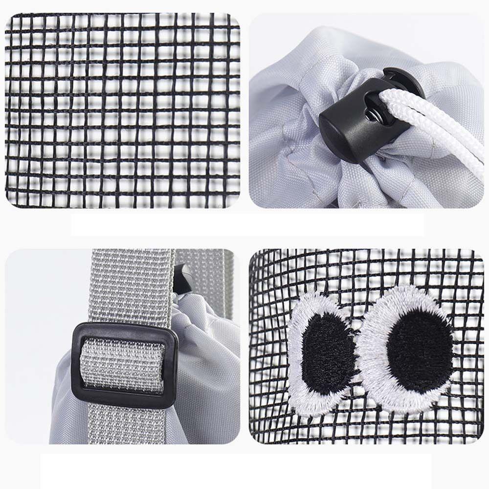 Handbag Mesh Shoulder Bag Korean Style Water Bottle Drawstring Bag Mesh Crossbody Bag  Summer