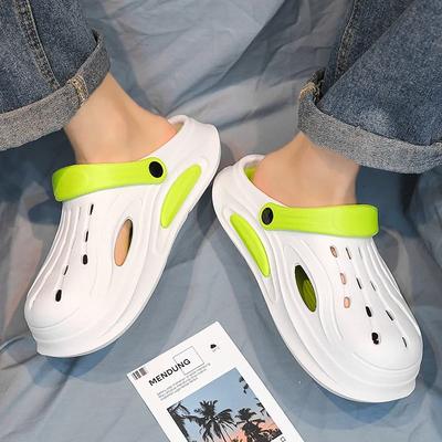 Unisex Beach Sandals EVA  Men Hollow Garden Shoes Tie-dyed Designer Hole Slippers Sneakers Water Shoes Slip On Foam Runner