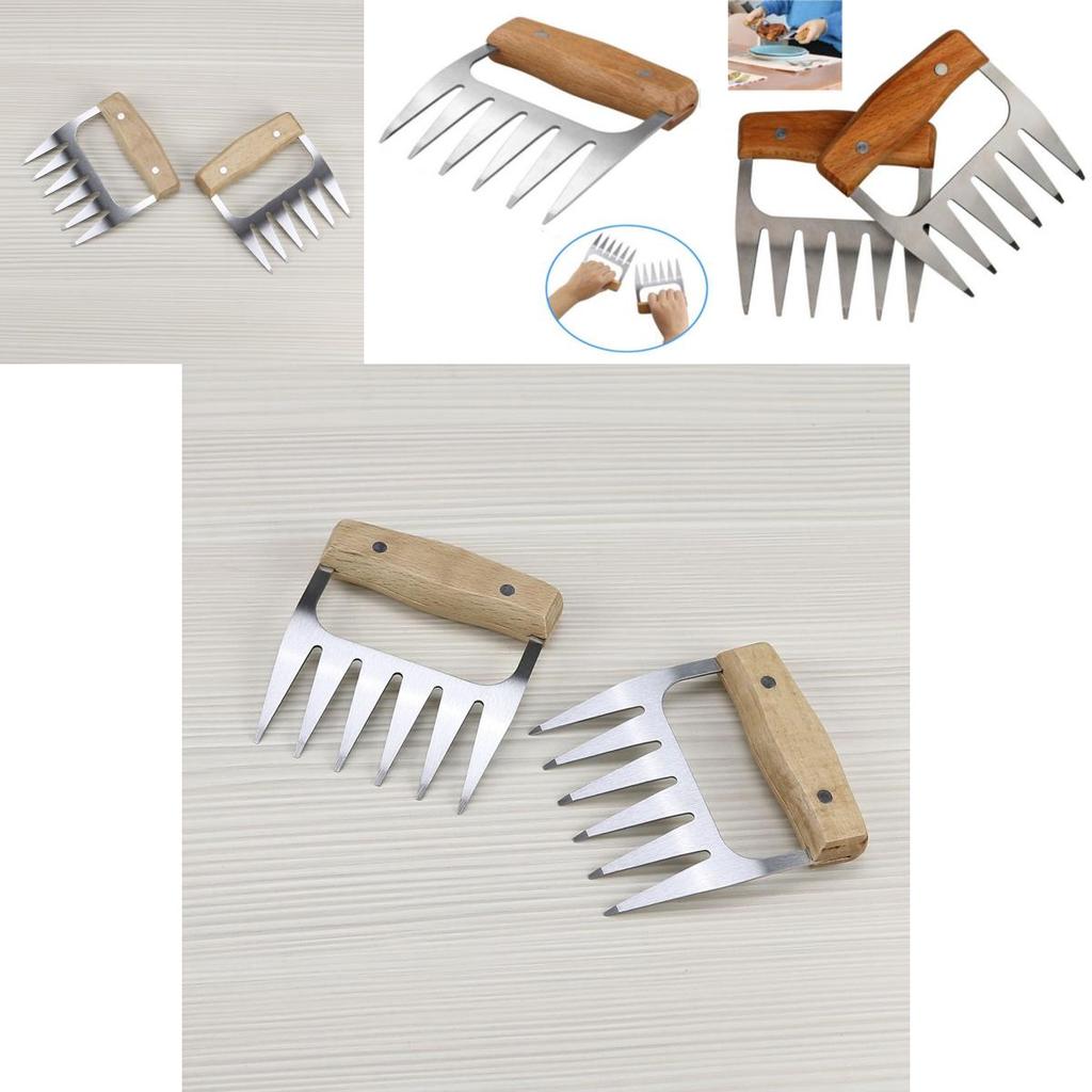 Meat Metal Claws Handler Fork Tongs Pull Shred Pork Toss Shredder Bbq