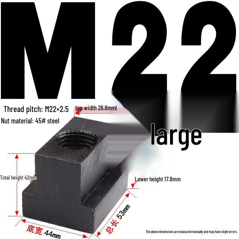 Kangfei 45# Steel T-Nut for M6-M20 Bolts