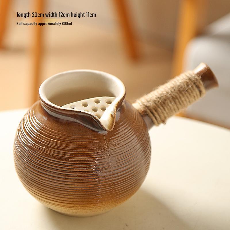 High-Temperature Resistant Ceramic Stove and Teapot Set for Outdoor Tea Brewing and Roasting