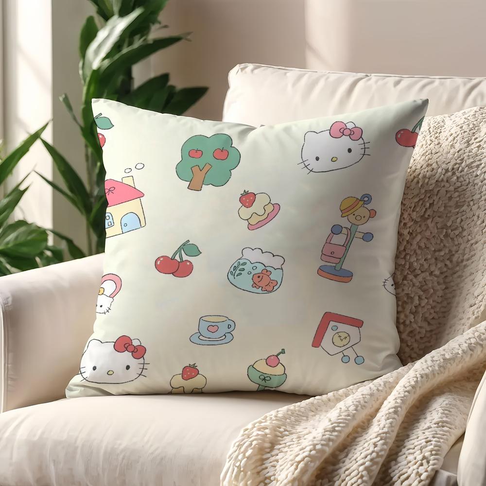 Hello KKittyS Cute cushion cover For Pillow Printing Sofa Decoration Home Car Room Coffee Shop Office Nordic Simplicity