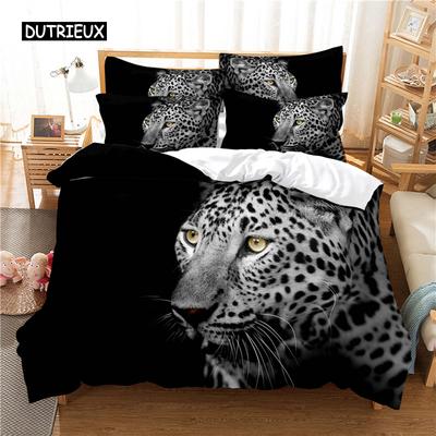 Agile Leopard Bedding Set Duvet Cover Set 3d Bedding Digital Printing Bed Linen Queen Size Bedding Set Fashion Design