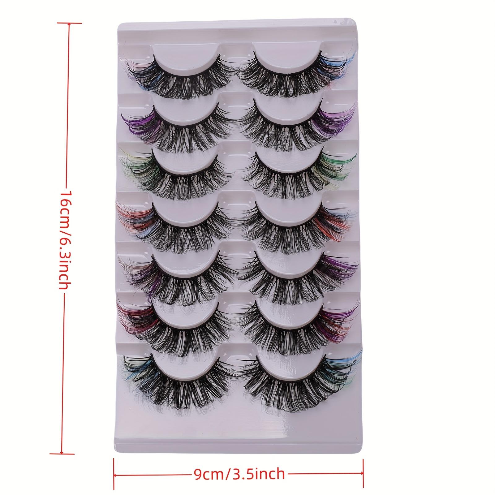 7 пар пушистых искусственных норковых ресниц с несколькими слоями и перекрестным дизайном — фото 6