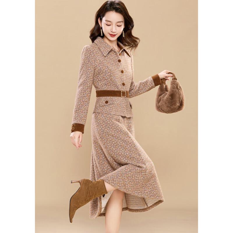 Ke Bei Er Women's Elegant Winter Two-Piece Set