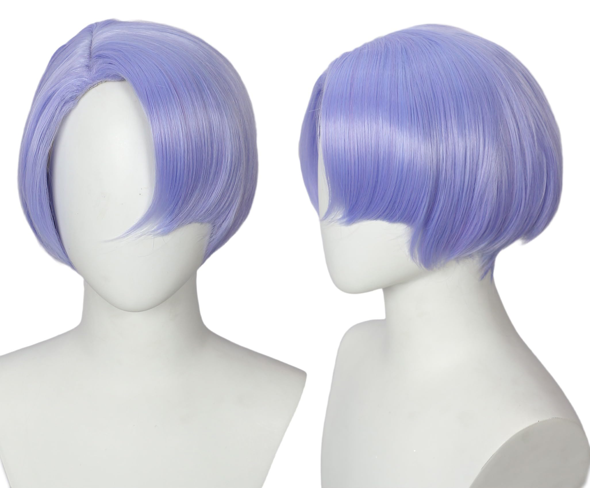 

Linfairy Аниме Косплей Короткий Прямой Парик Смешанного Цвета, Парик для Косплея на Хэллоуин, Унисекс (Сине-фиолетовый микс)