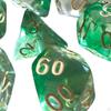 7 Pieces Polyhedral D4-D20 Family Table Game for Role Playing Cafe
