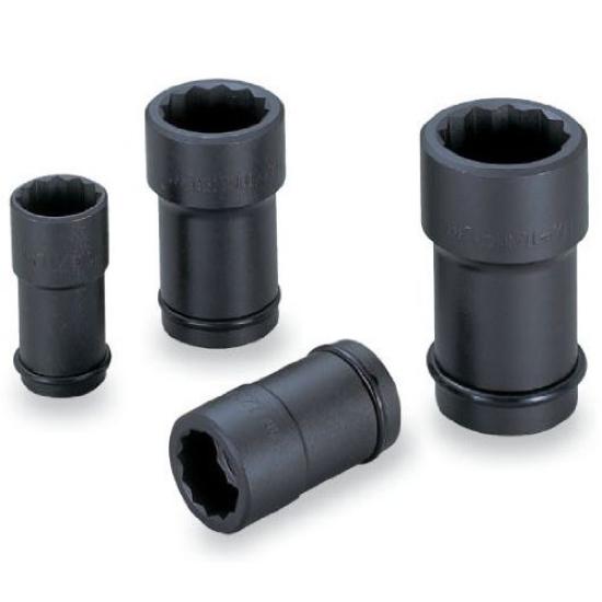 

TONE 8AD32L Bolt 32mm Width 12-Point High-Tension Socket, 25.4mm (1 ) Drive,