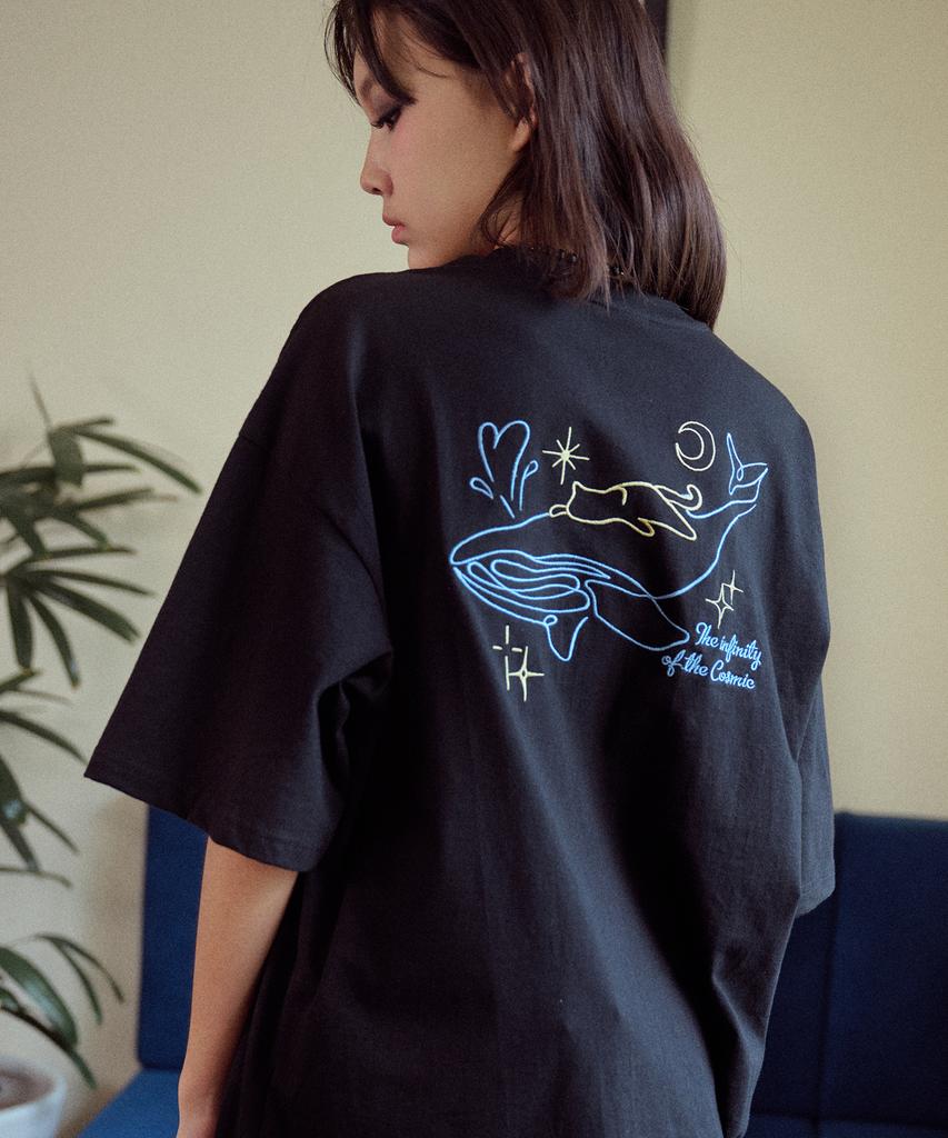 CPGN STUDIO Infinity Embroidered Short Sleeve T-Shirt Black