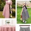 145x50cm Pure Cotton Plaid Fabric For Women's Dresses, Shirts, Tablecloths, Home Decoration Handmade DIY Fabric TJ7400