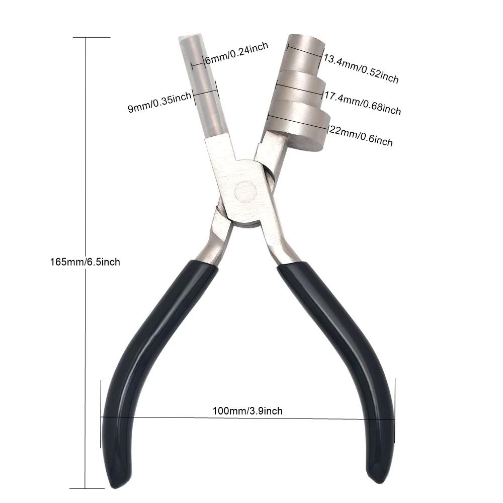 Professional Wire Bending Pliers with MultiSize Stainless Steel Jaws Cushioned Grips Craft & Jewelry Accessory