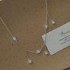 FY-24TL43 S925 Silver Korean Version of Small Niche Design Vintage Zircon Tassel Necklace Korean Style Minimalist Fashionable