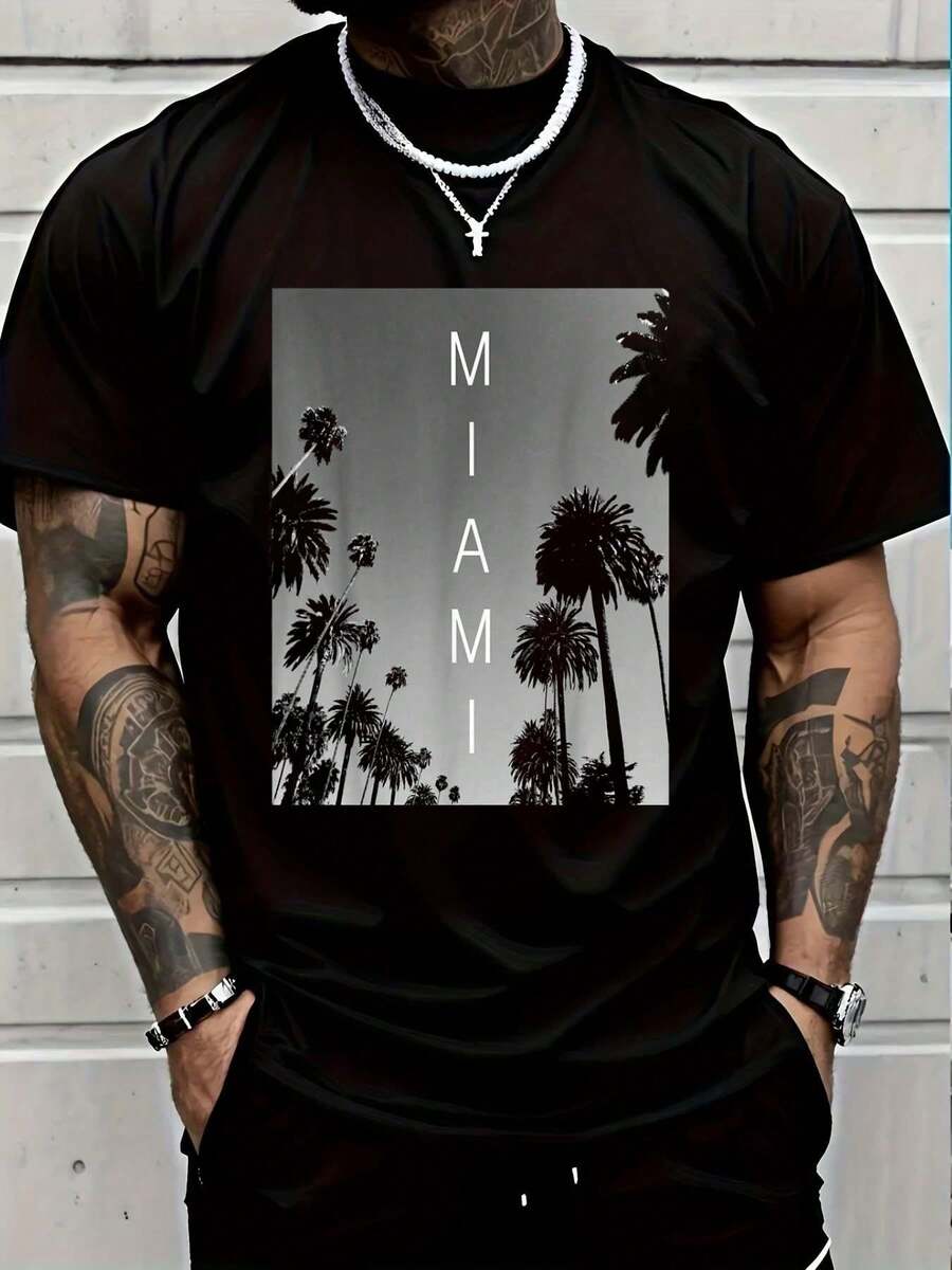 

Повседневная футболка Miami Beach Унисекс Футболка M