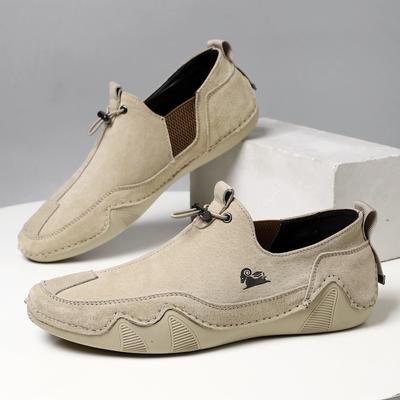 Casual Leather Shoes Men's Shoes Breathable Slip-on Lazy Shoes Leather Shoes All-Match Shoes Men's Fashion Shoes
