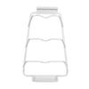 Pot Lid Organizer 30kg Load 3 Lid Capacity S Shaped Trough Space Aluminum Pot Lid Holder with Drip