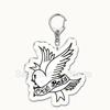 Lil Peep Rapper Acrylic Key Chain Pendant Key Ring Crybaby Hellboy Love Yikes Keychains Keyring for Bag Pendant Jewelry Gifts