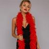 Party Decoration Turkey Feathers Boa Solid Color Wedding Scarf Feather Boa Strip  Carnival Party