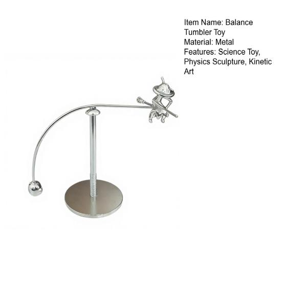 Balanza de Bruja de Metal Juguete de Escritorio de Movimiento Perpetuo Juguete Tumbler de Equilibrio Cinético Escultura Científica de Física Descompresiva para Decoración de Oficina en Casa
