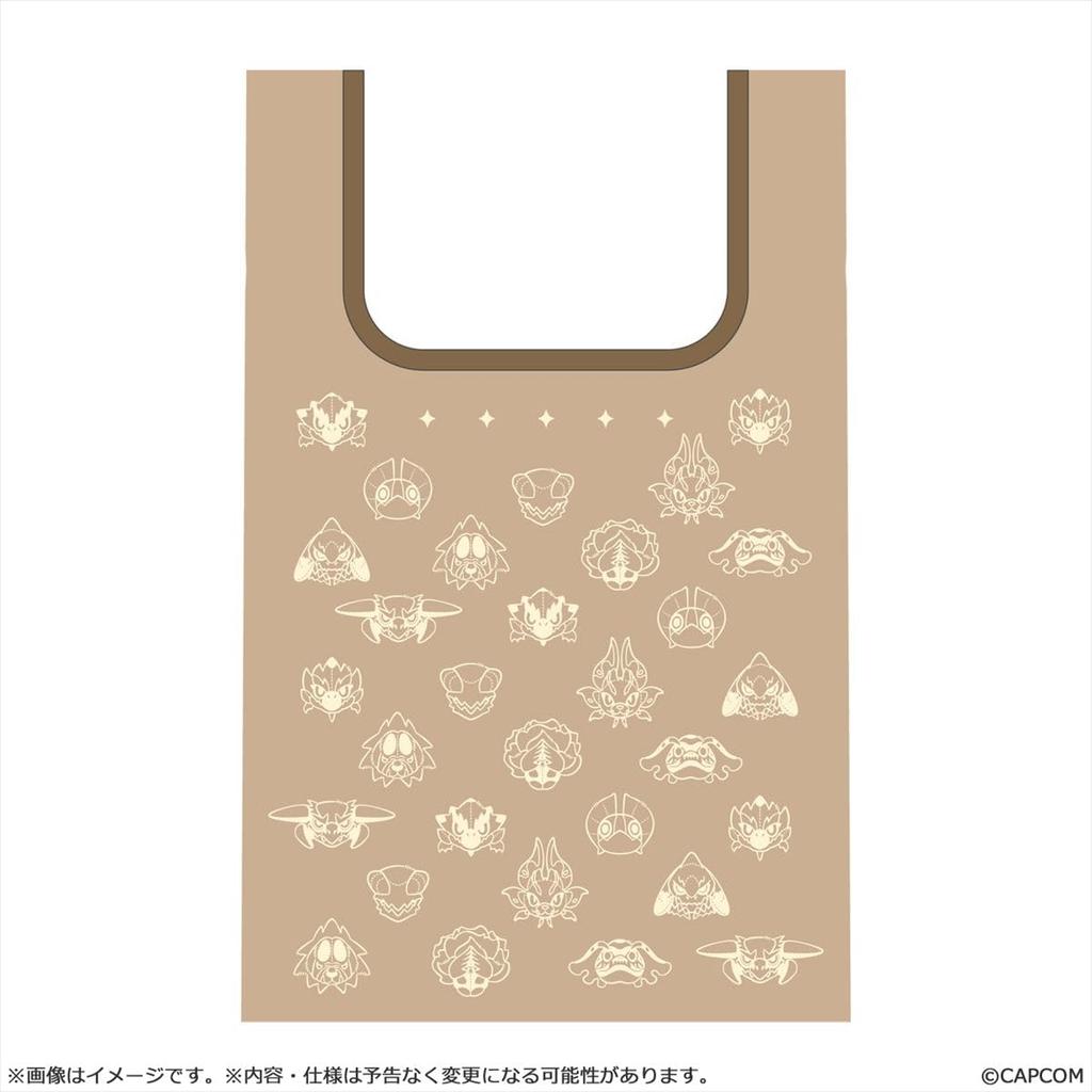 Capcom Monster Hunter Mondefo Öko-Tasche mit H315 x B260 x T80mm Anbringbare Tasche H110 x B170 x Polyester und Kunstleder Tasche, ca.. ca.